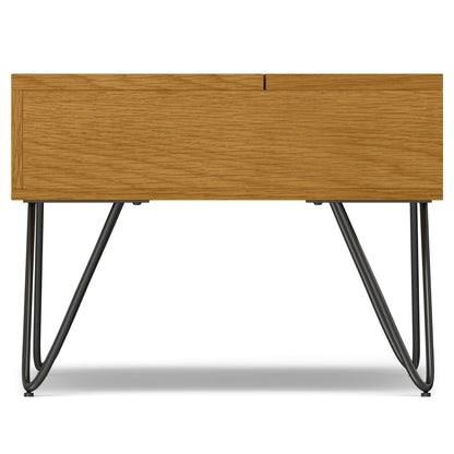 Lift Top Coffee Table with Hidden Storage Oak, black metal hairpin legs on Tampa Home & Garden Store