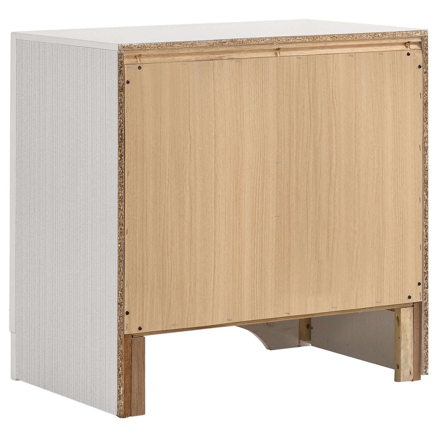 Corbin 4-piece bedroom set cabinet panel in white frame wood veneer cork trim HouseOfZazla on Tampa Home & Garden Store