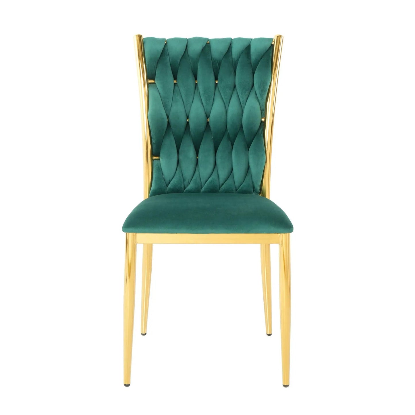 Modern dining chair in emerald green velvet with gold frame Unique Piece Furniture on Tampa Home & Garden Store