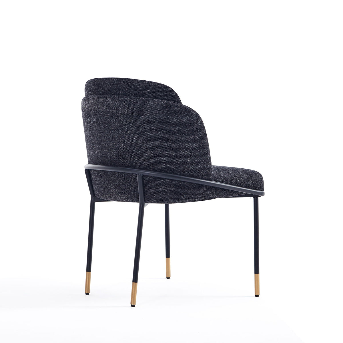 Flor Dining Chair with Twill Weave Upholstery dark gray, side chairs set of 3 on Tampa Home & Garden Store