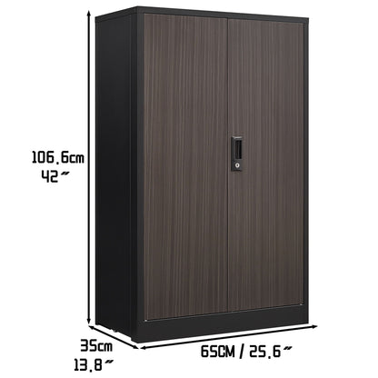 Metal Storage Cabinet With Locking Doors And Adjustable Shelf by HouseOfZazla doors black frame on Tampa Home & Garden Store