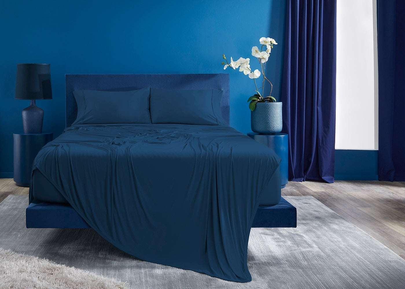 Bedgear Vertex Split Cal King Sheet Set Navy