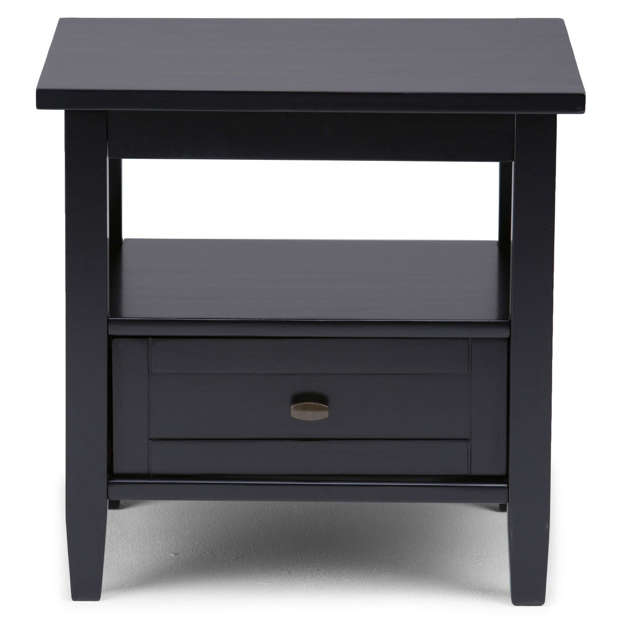 Warm Shaker Coffee Table with Drawer and Shelf in black wood by HouseOfZazla on Tampa Home & Garden Store