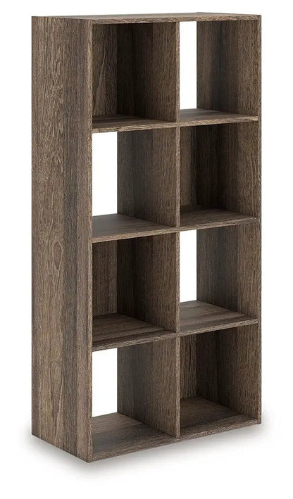 Shallifer Cube Organizer in dark brown wood finish with 6 cubbies by Unique Piece Furniture on Tampa Home & Garden Store