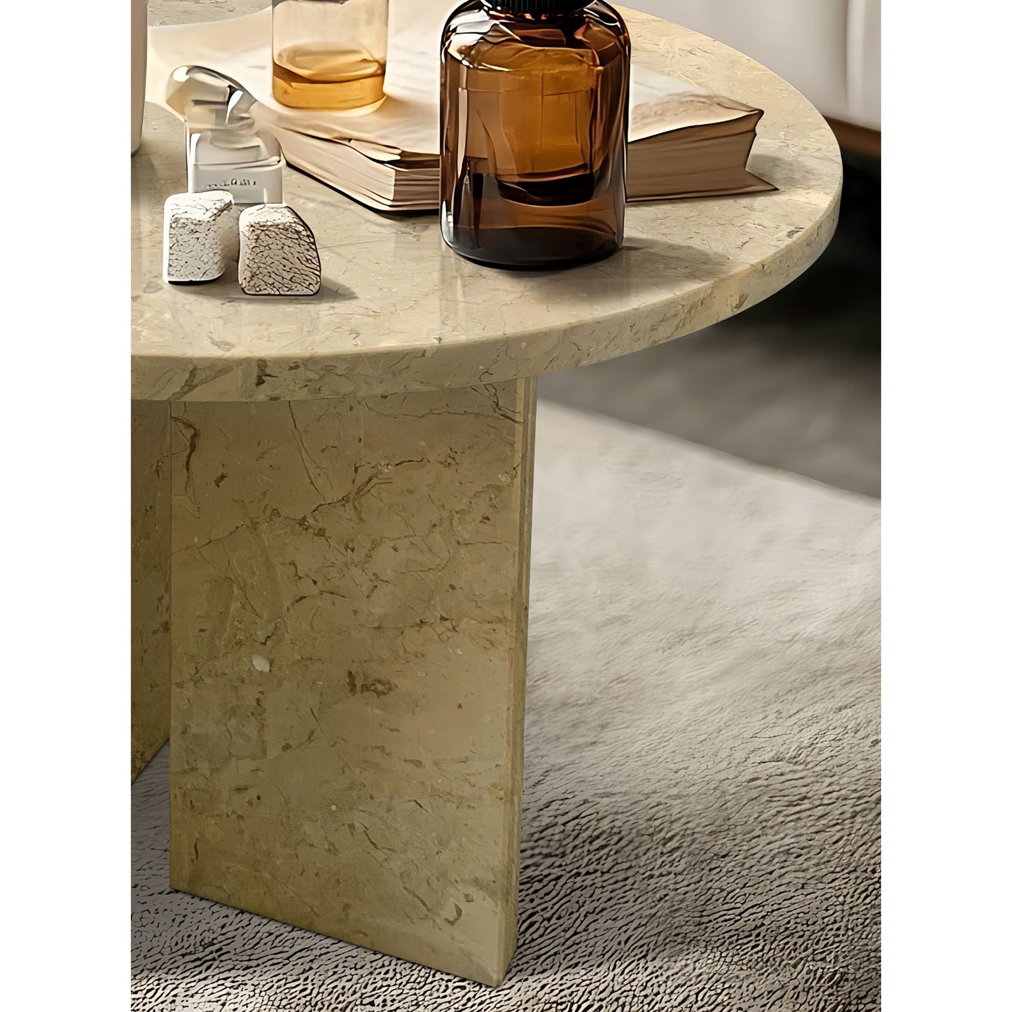 Luxury Marble Coffee Table With Unique Veining