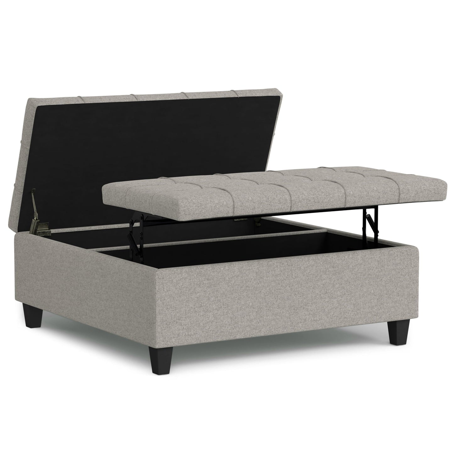 Harrison Upholstered Coffee Table Storage Ottoman