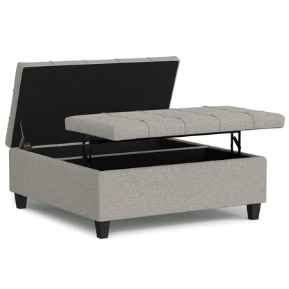 Harrison Upholstered Coffee Table Storage Ottoman