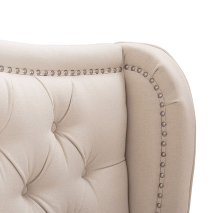 Solid Upholstered Bed Frame and Headboard Set