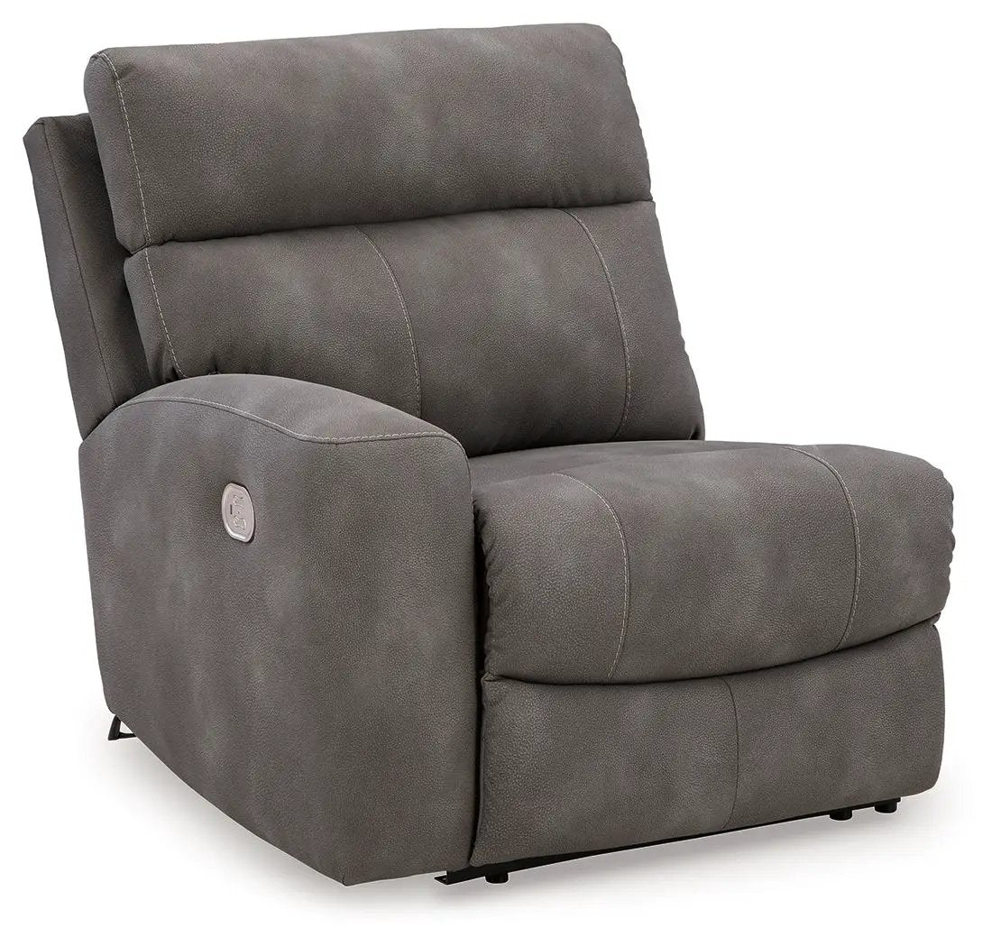 Next-Gen Durapella Reclining Sectional by Unique Piece Furniture in gray Durapella fabric on Tampa Home & Garden Store
