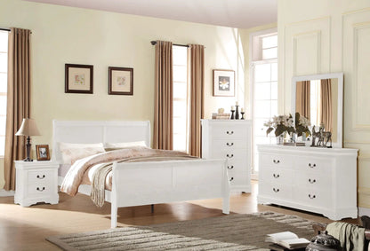 Louis Philippe Sleigh Style Bed Timeless Finish