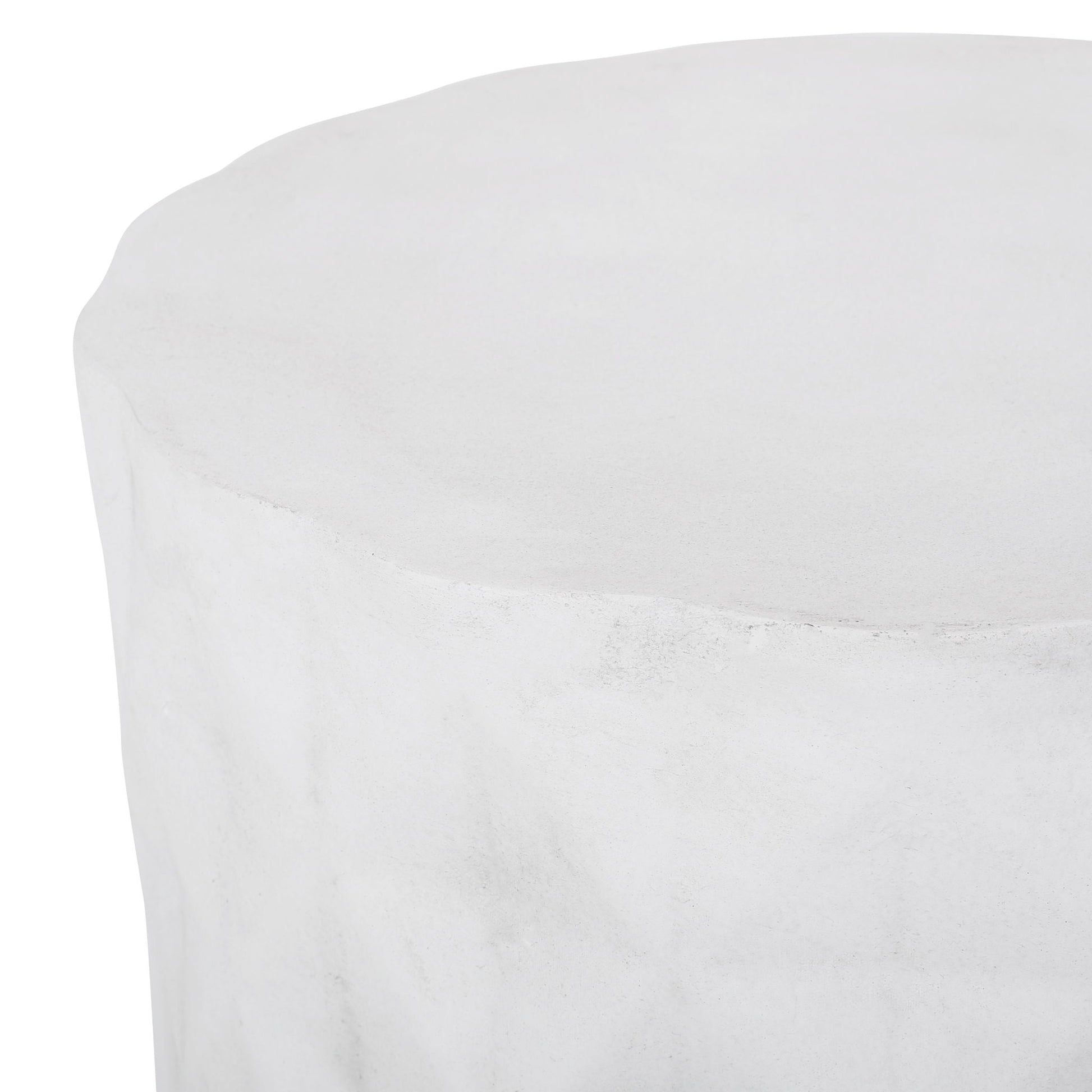 Outdoor lightweight concrete side table Antique White by HouseOfZazla for outdoor furniture on Tampa Home & Garden Store