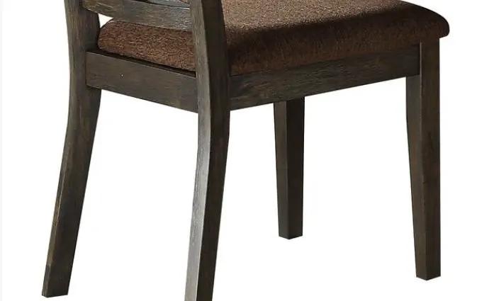 Jameson Side Chair Set of 2 Brown Espresso