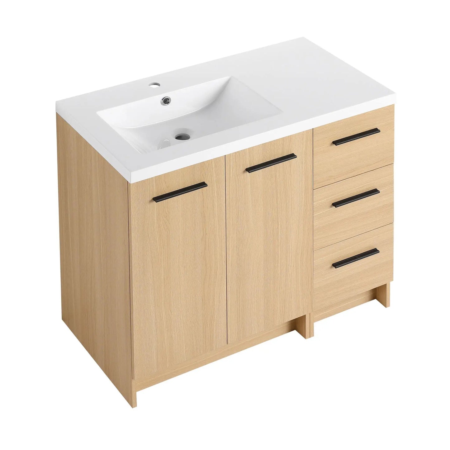 Wall Mounted Floating Vanity Sink and Drawers