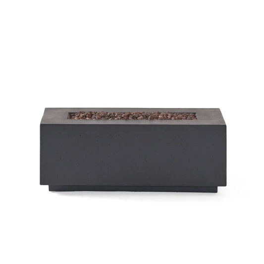 Contemporary Outdoor 40,000 BTU Propane Fire Pit by HouseOfZazla with lava rocks on Tampa Home & Garden Store
