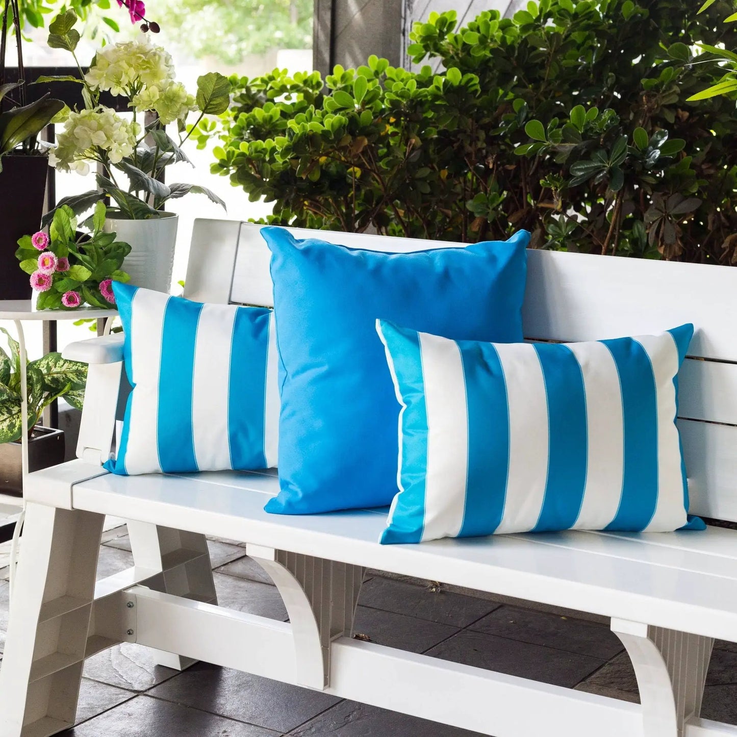Horizon Stripe Pillow Outdoor and Indoor
