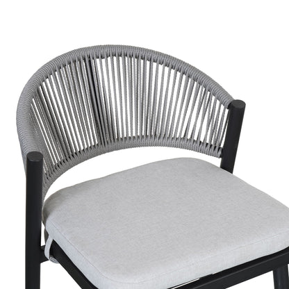 Outdoor Counter Stools with Wicker and Metal