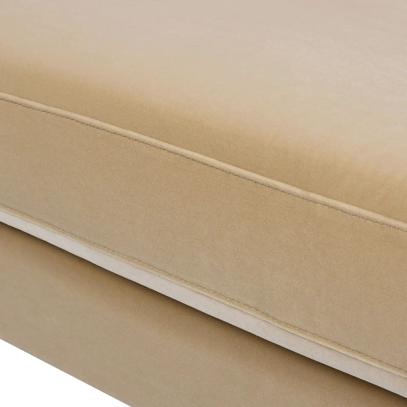 Alana Lawson Accent Arm Chair beige upholstered fabric with seam detail on Tampa Home & Garden Store