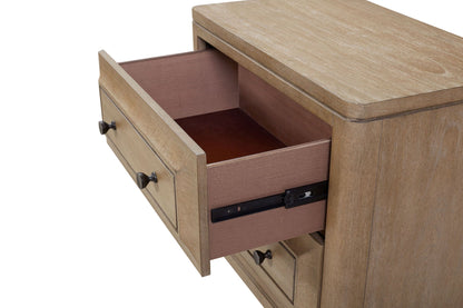 Queen Canopy Bedroom Set in sand finish with 2-drawer nightstand HouseOfZazla on Tampa Home & Garden Store