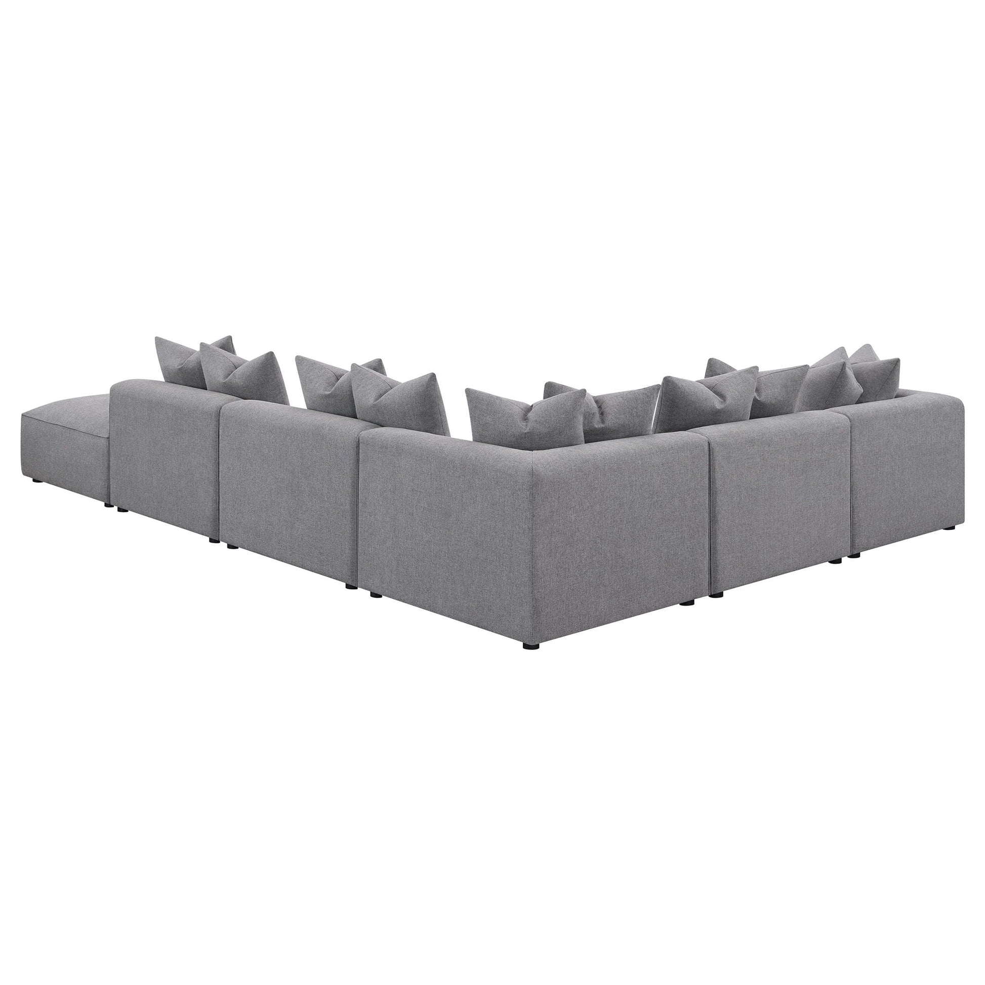 Amherst gray modular sectional with cushions, 2-piece living room set by HouseOfZazla on Tampa Home & Garden Store