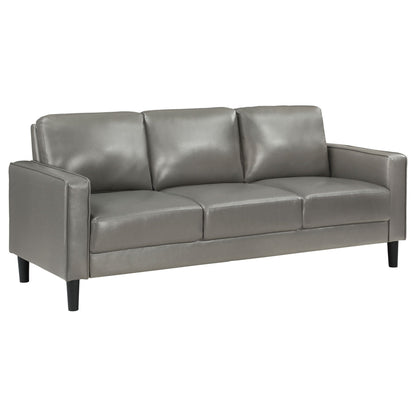 Farallone Contemporary Track Arm Plush Sofa