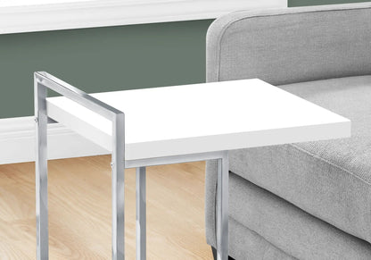 C Shaped Accent Table for Sofas and Beds Modern