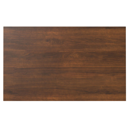 Dining table rubberwood with lacquer finish, rich brown wood grain by HouseOfZazla on Tampa Home & Garden Store