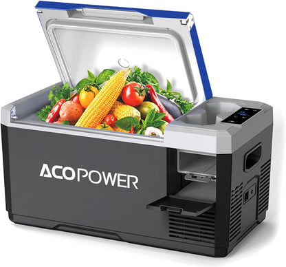 Portable refrigerator car freezer with app control, 12V 45W, black compact cooler by ACOPOWER on Tampa Home & Garden Store