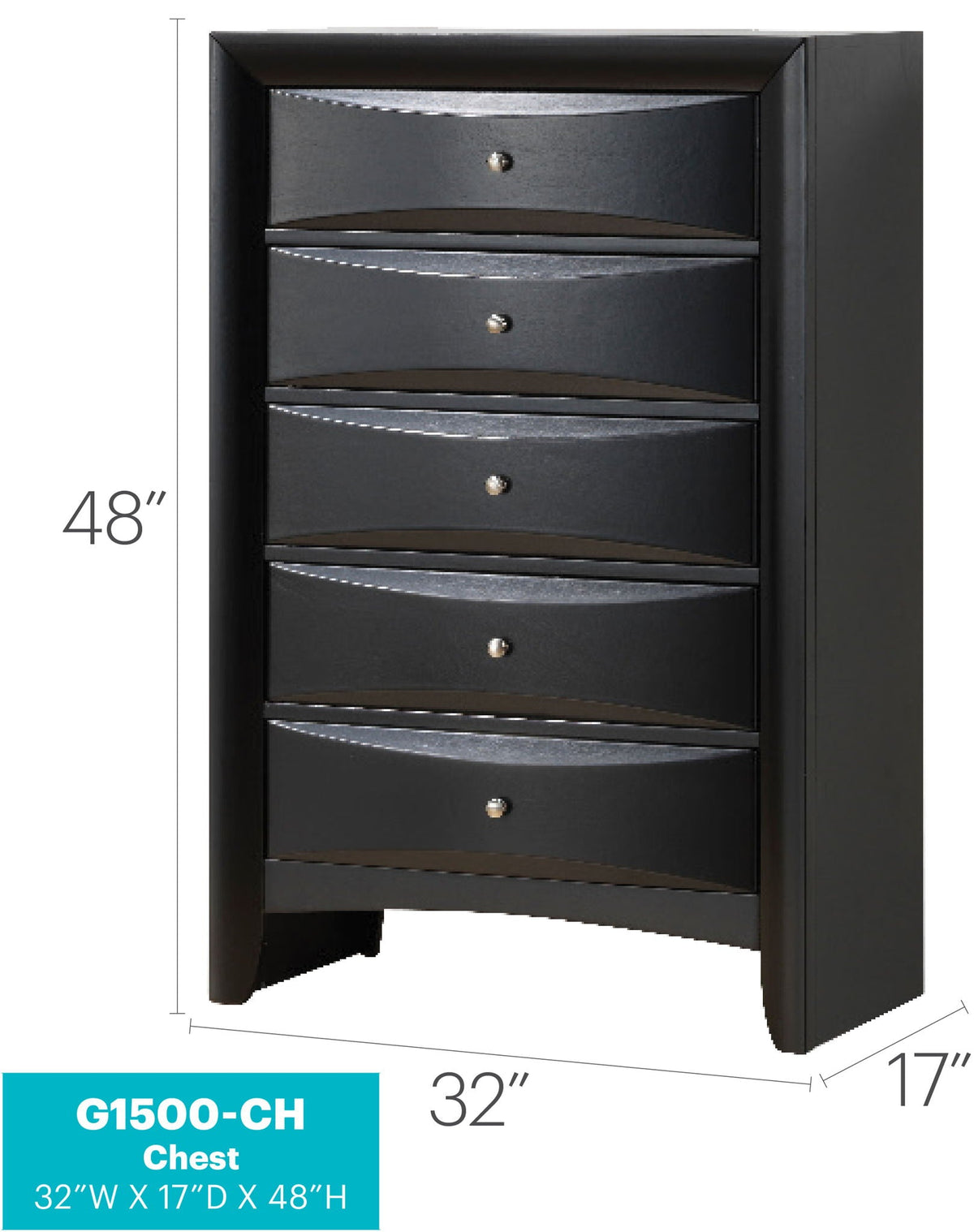 Accent Chest with Molded Resin Drawers by HouseOfZazla in black, curved fronts, accent table on Tampa Home & Garden Store
