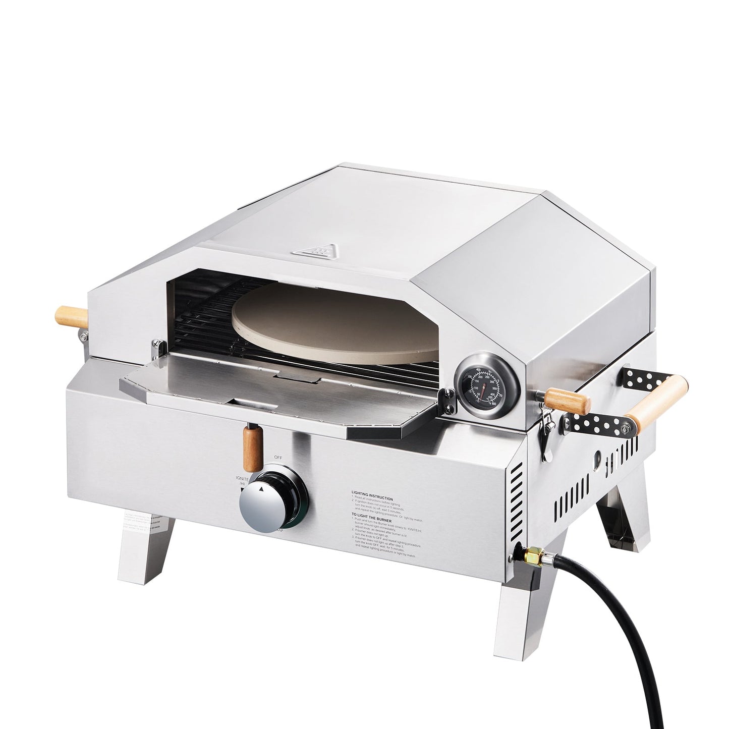 Portable Outdoor 13 Inch Gas Pizza Oven And Grill