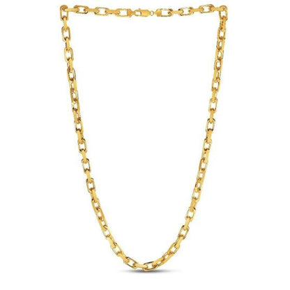 14k yellow gold French cable link chain necklace, 6.10 mm wide on Tampa Home & Garden Store