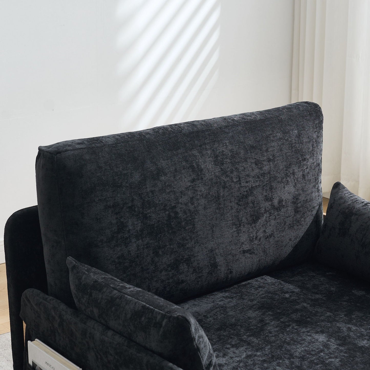 Mid Century Modern 3 Pillow Foldable Sofa Bed