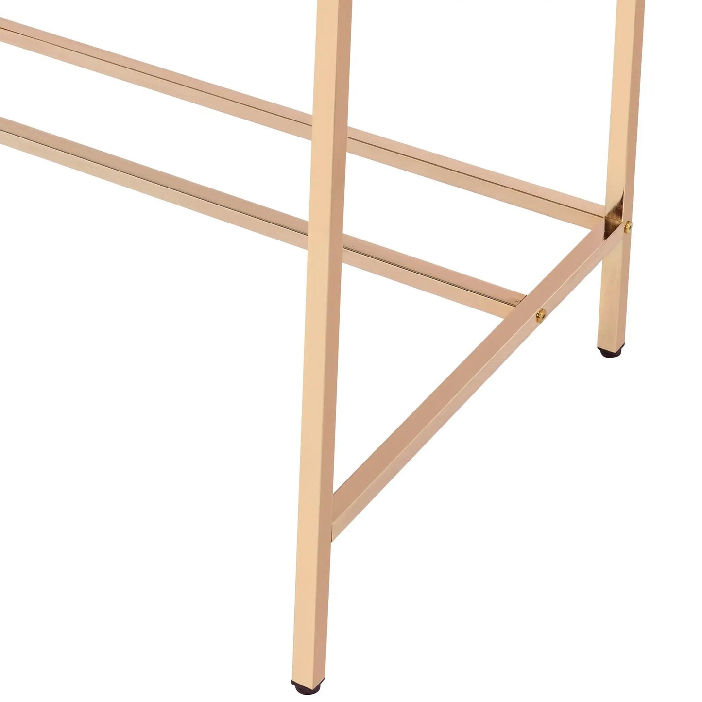 Midriaks writing desk with USB rose-gold metal frame on Tampa Home & Garden Store