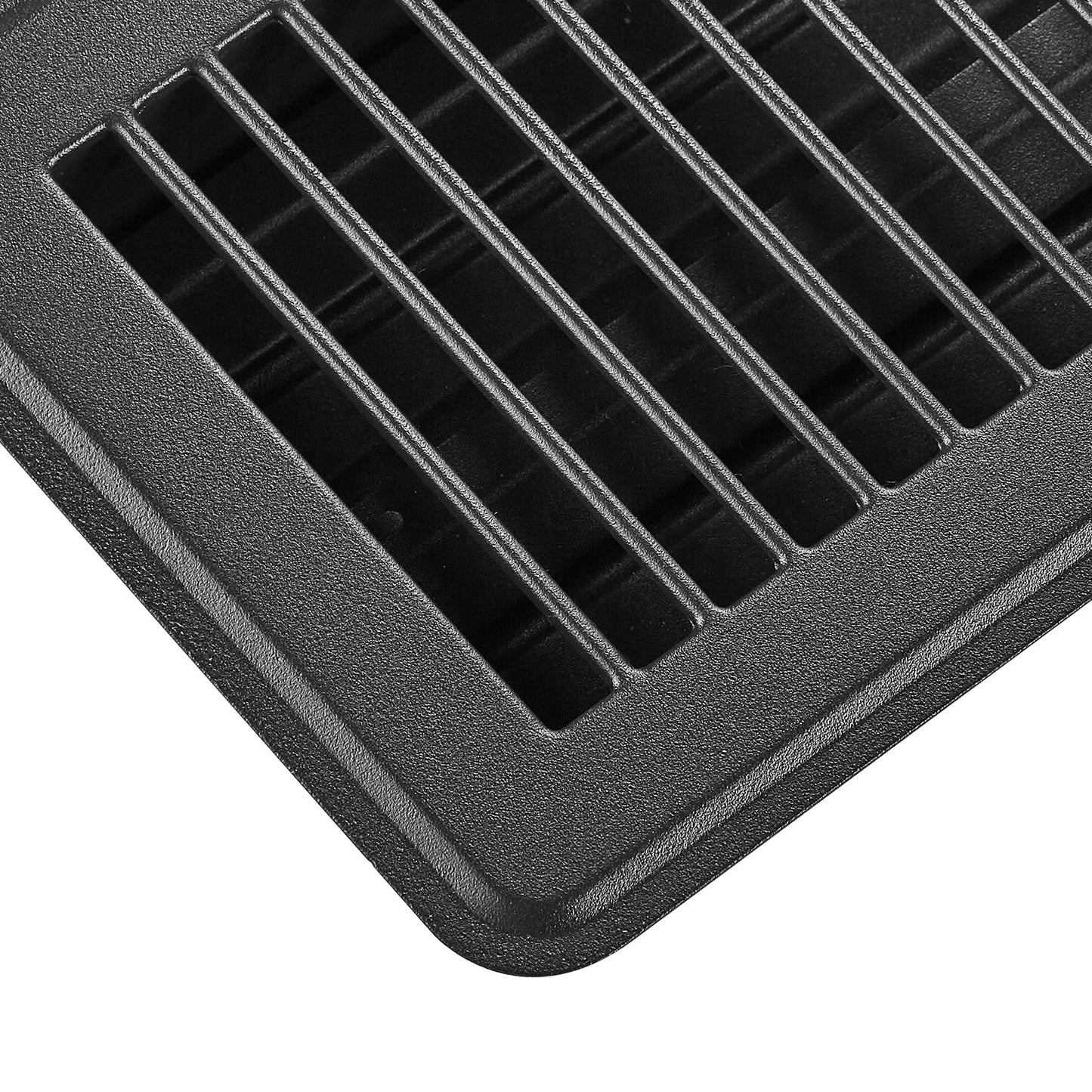 HouseOfZazla iron floor register 4x10 inch slotted vent grill black 12-pack on Tampa Home & Garden Store