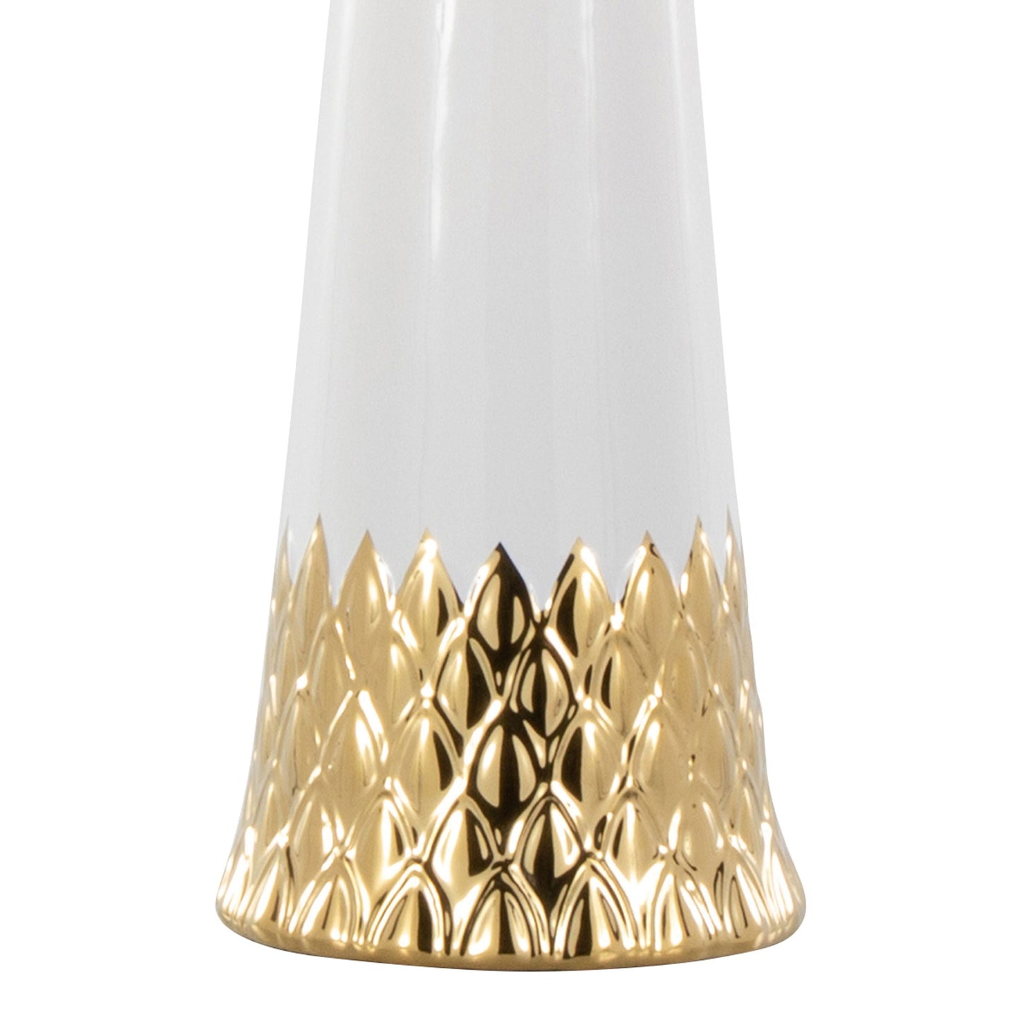 Penelope lamp by HouseOfZazla; white frosted glass top with gold textured base Tampa Store on Tampa Home & Garden Store