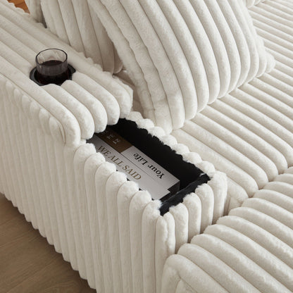 3 Seater Sofa With 2 Ottomans and Storage