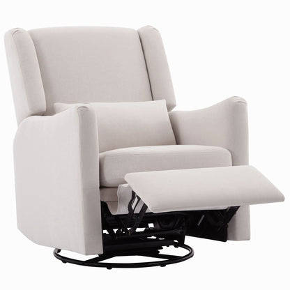 Wide Wingback Swivel Glider And Recliner