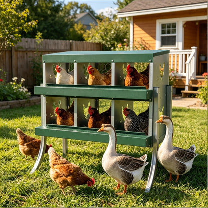 Functional and Outdoor Metal Chicken Nesting Box
