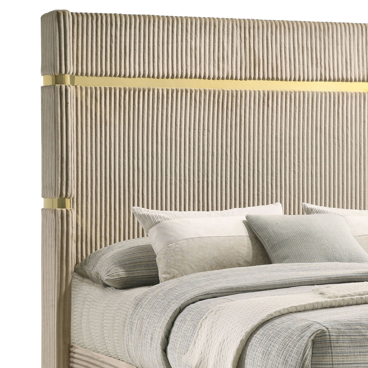 Malcolm Timeless Wingback Upholstered Bed