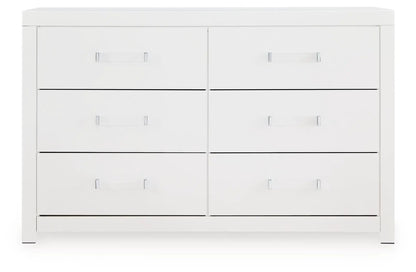 Maeling Six Drawer Dresser with Matte Finish