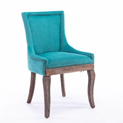 Ultra Side Dining Chair Set of 2 with Nail Heads