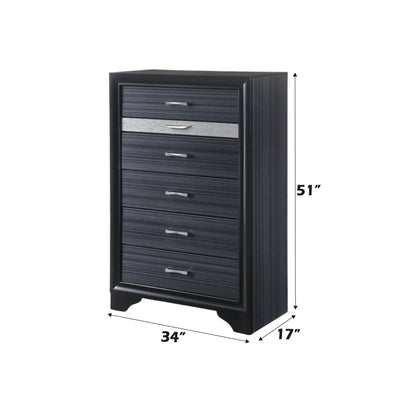 Naima Five Drawer Vertical Storage Chest Glide