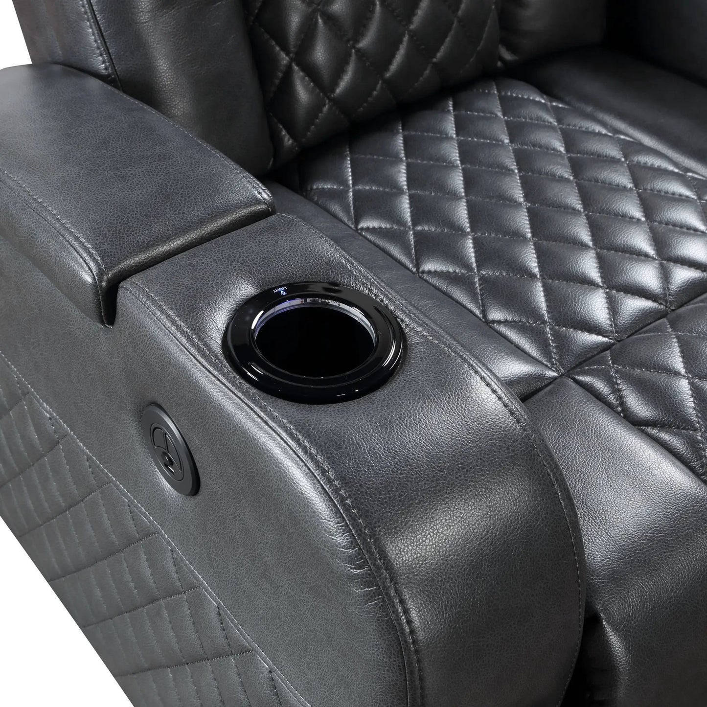 Alair Leather Aire Power Recliner With Bluetooth