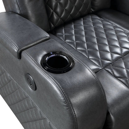 Alair Leather Aire Power Recliner With Bluetooth