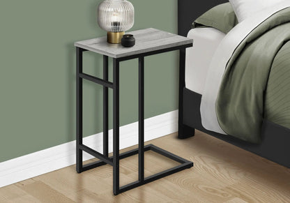 C Shaped Accent Table for Sofa and Bedside Use