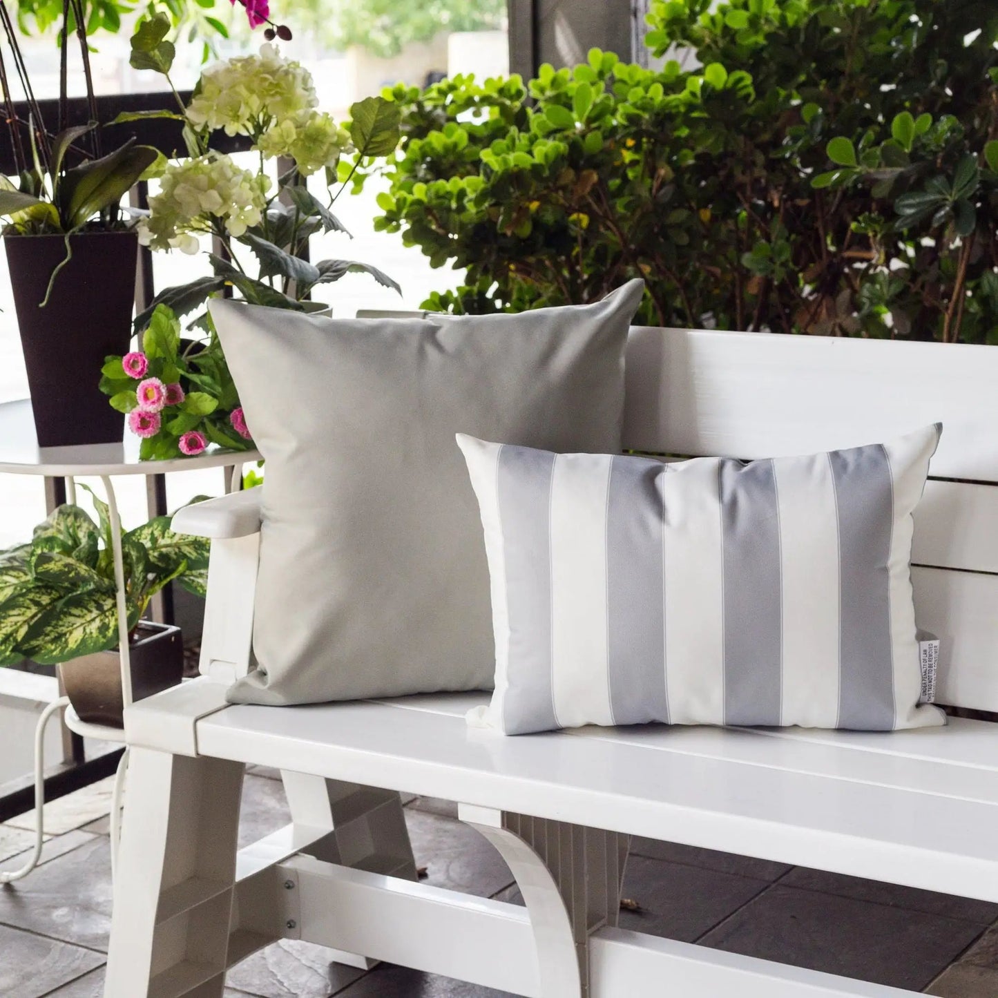 Horizon Stripe Pillow Outdoor and Indoor