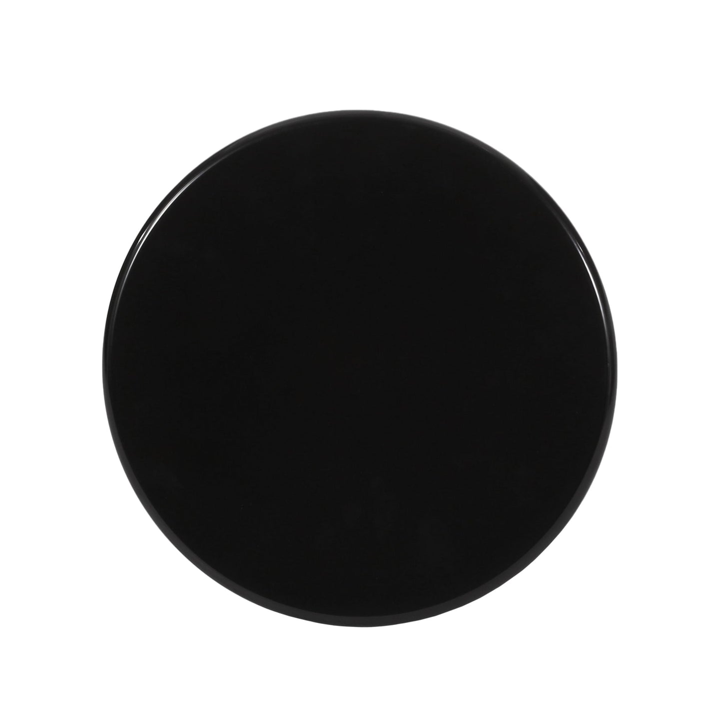 Serenita outdoor side tables set of 2 with glossy black round tops on Tampa Home & Garden Store