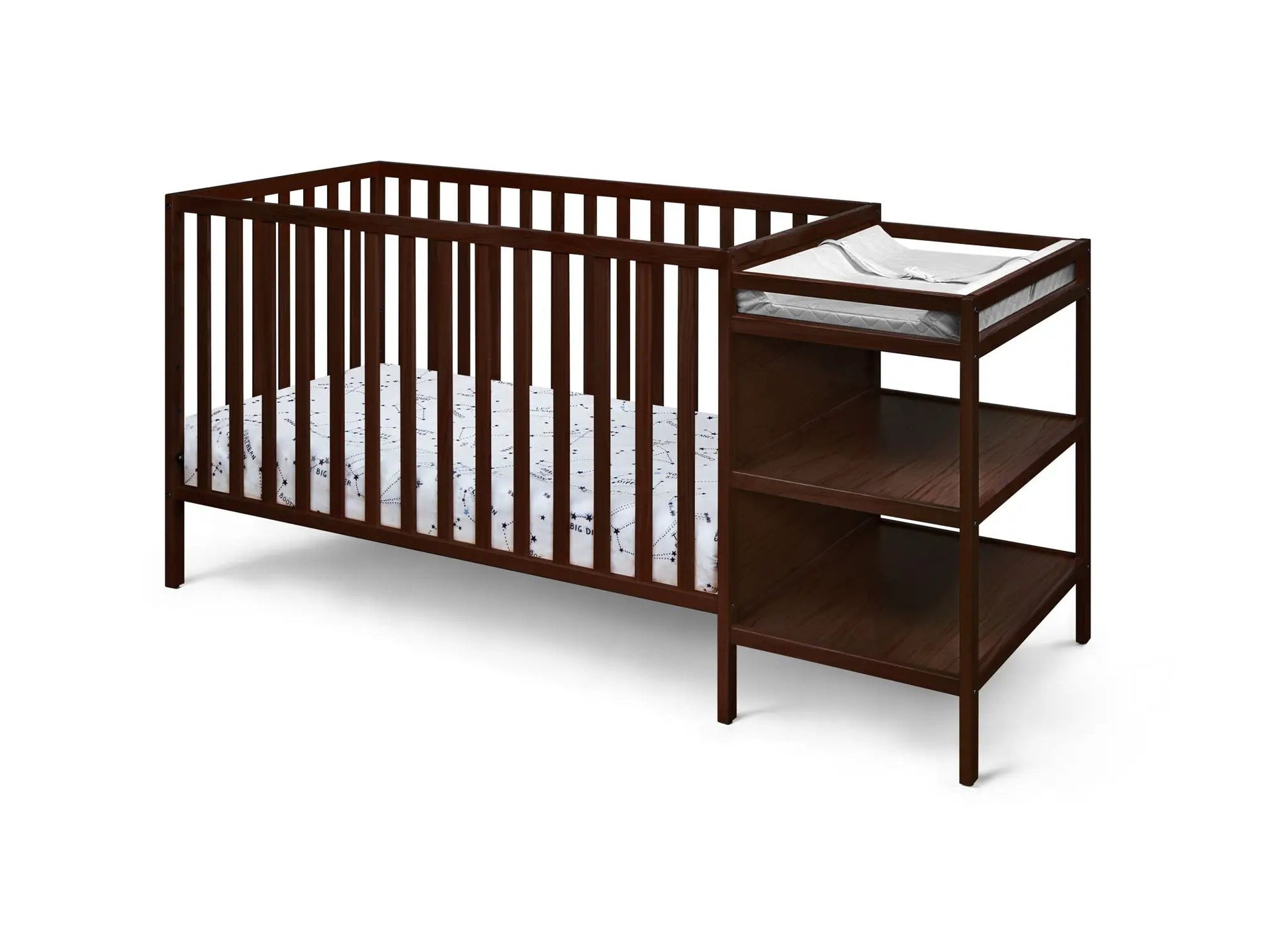 Palmer 3-in-1 Convertible Crib/Changer in dark espresso wood by Unique Piece Furniture on Tampa Home & Garden Store