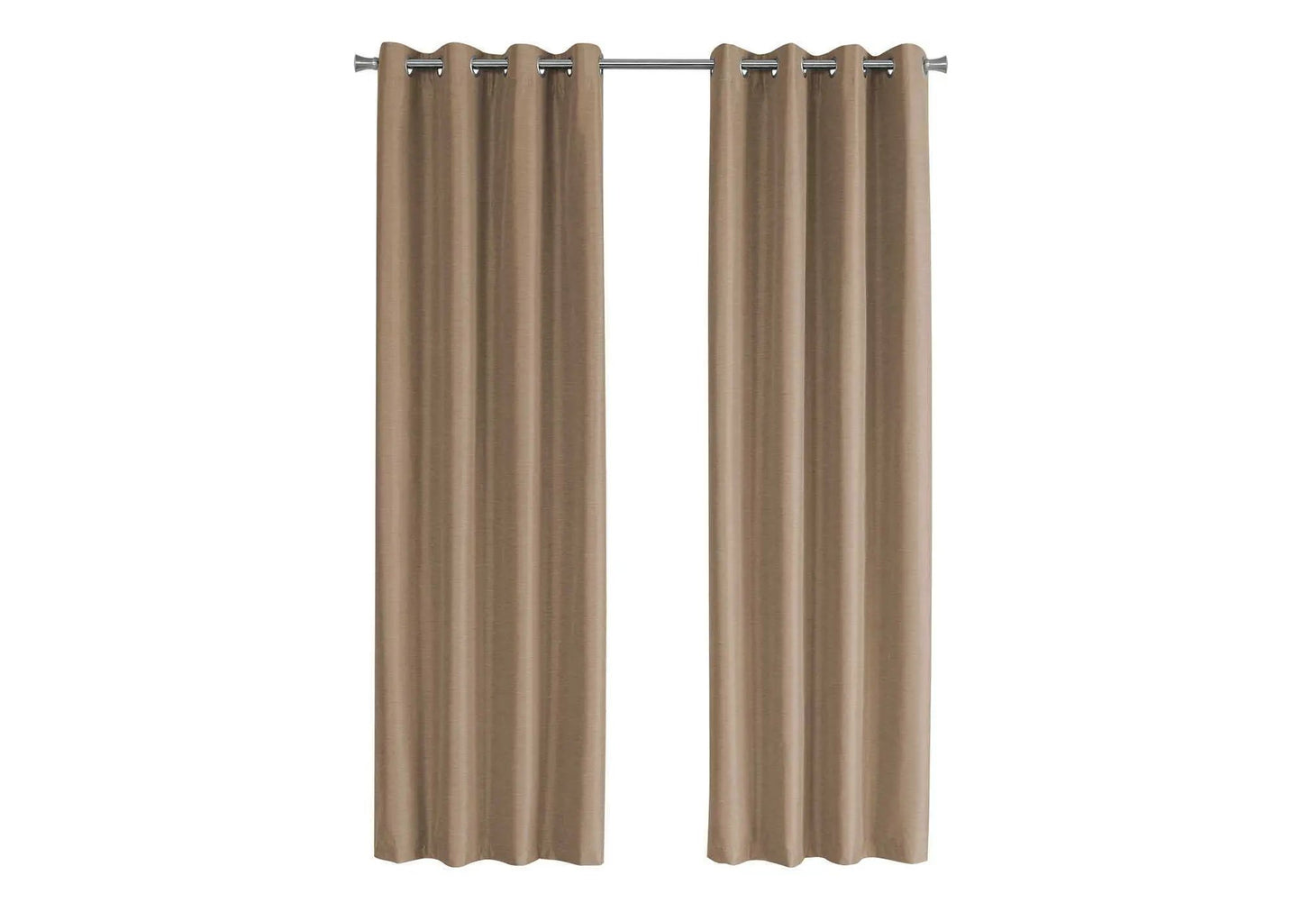 2-piece beige room-darkening curtain panels with grommets by Unique Piece Furniture on Tampa Home & Garden Store