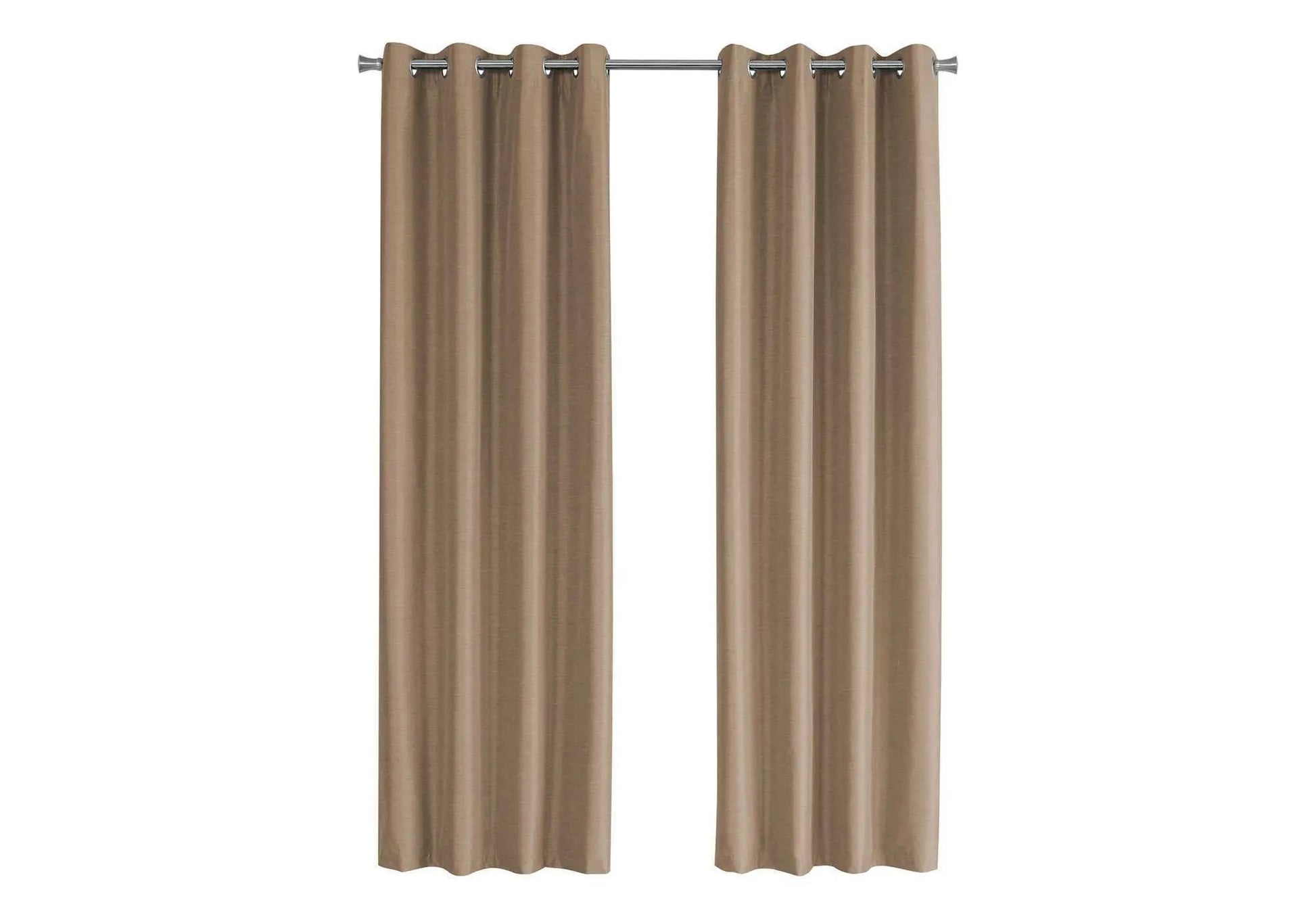 2-piece beige room-darkening curtain panels with grommets by Unique Piece Furniture on Tampa Home & Garden Store