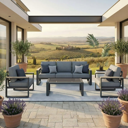Modern Outdoor Sofa Set with the Coffee Table